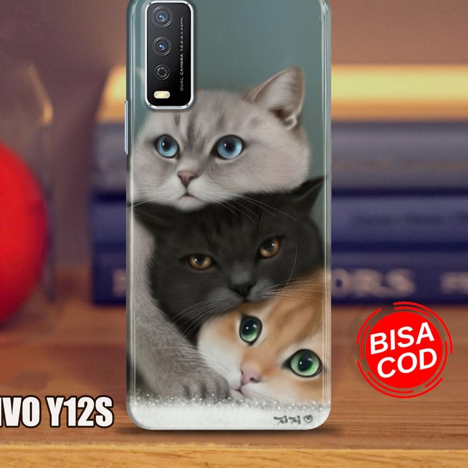 Case Vivo Y12s / Y20 / Y20s 2021 - Casing Vivo Y12s / Y20 / Y20s 2021- Lunda- Case Motif Kucing - Ke