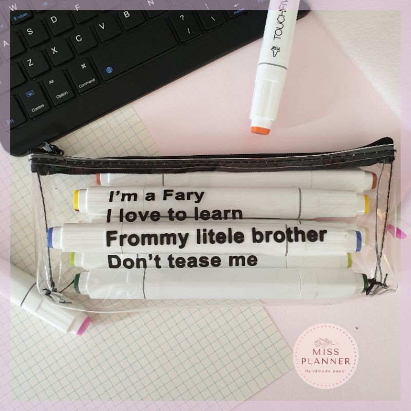 

Tempat pensil pouch transparan