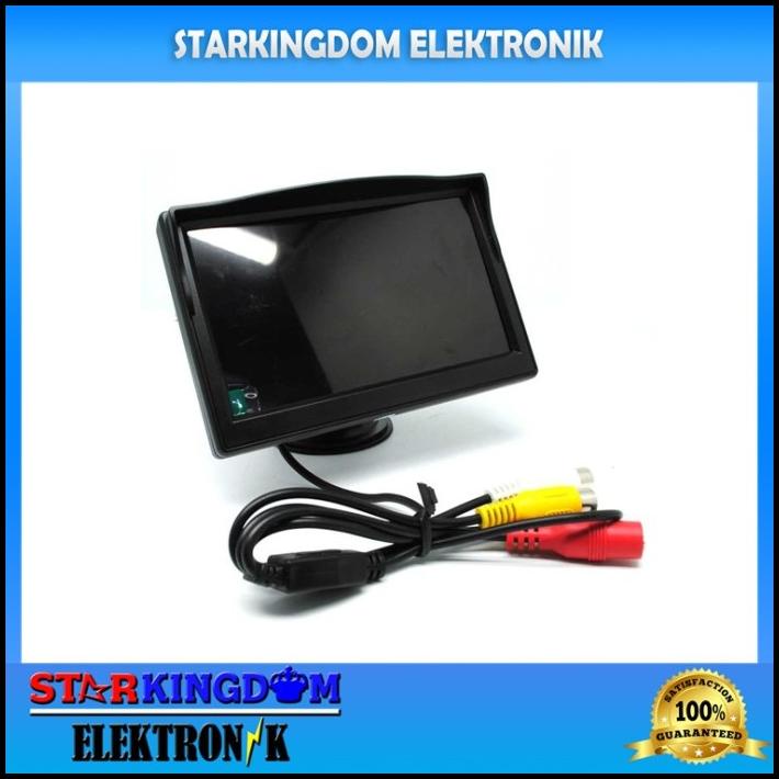 Monitor Mini Rear View Mobi Lcd 4.3 Inch Untuk Tv Satelit Parabola