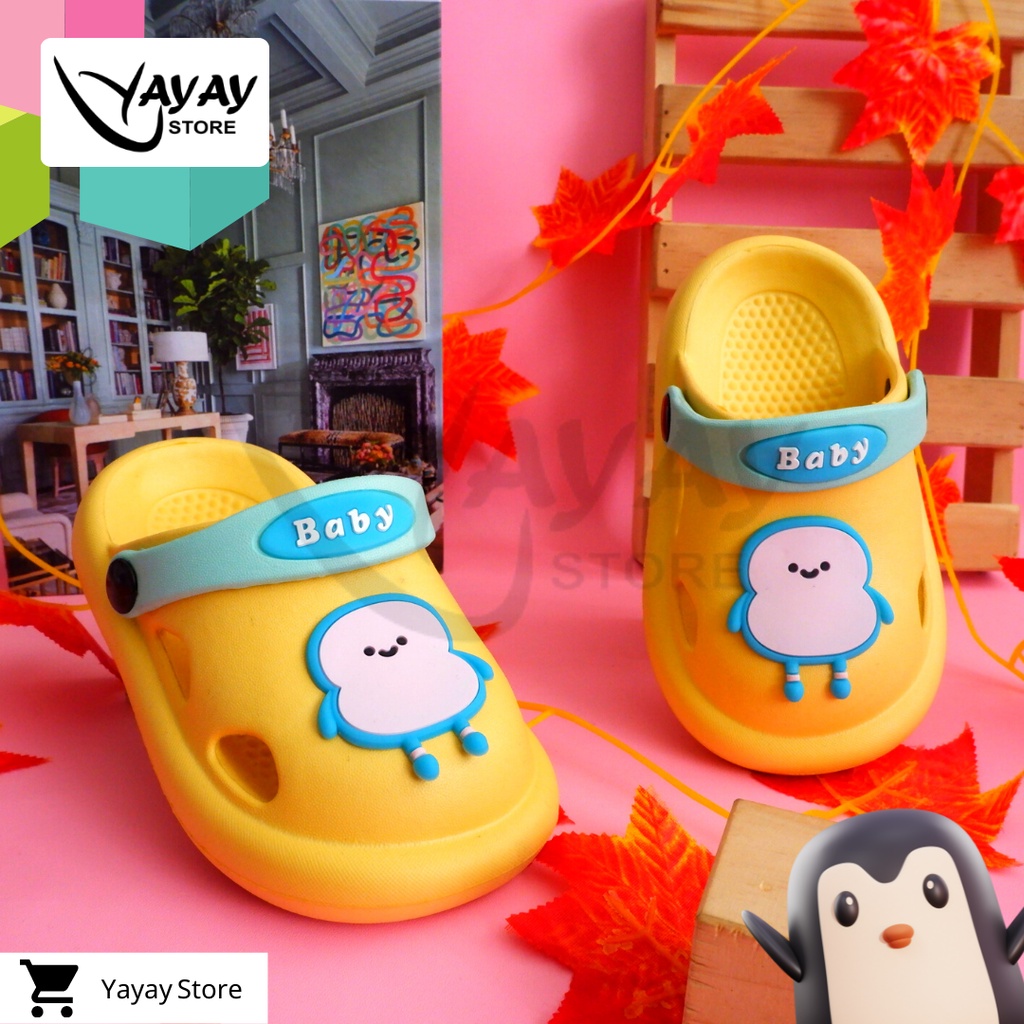 Sandal Kodok Anak Anak  Sendal Kodok  New Arivval Sendal Anak Anak  Sendal Bapaw  Sendal Motif Pinguin