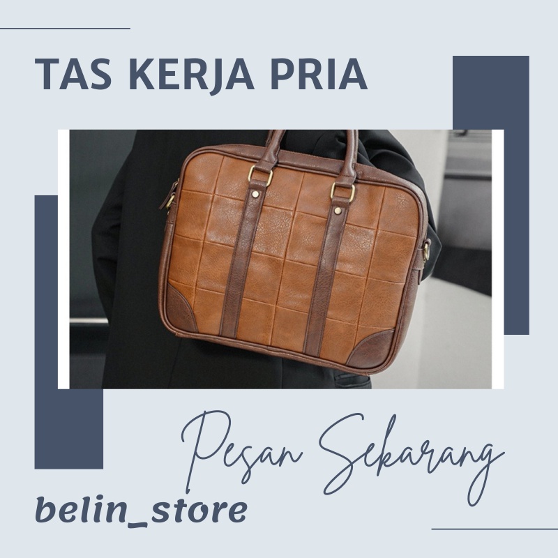 Tas Selempang Pria Impor Owase Warna Hitam Bahan Kulit PU Distro Kekinian Taspria Slempang Z9C6