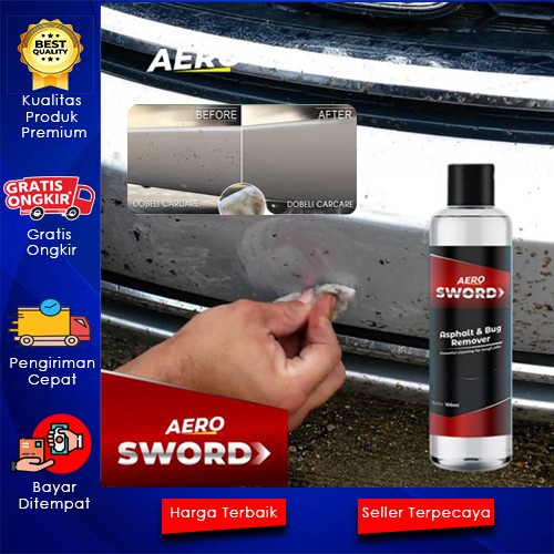 (BONUS LAP MICROFIBER) Aero Sword PENGHILANG BEKAS STIKER, ASPAL, GETAH POHON