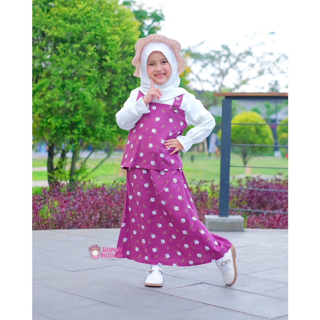 HoneyBlossom - baju muslim anak perempuan / baju muslim anak 1,2, 3,4,5 tahun alyssa series