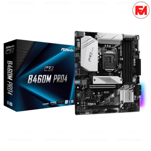 Motherboard ASROCK - B460M PRO4 CometLake S 1200 Micro ATX M-ATX