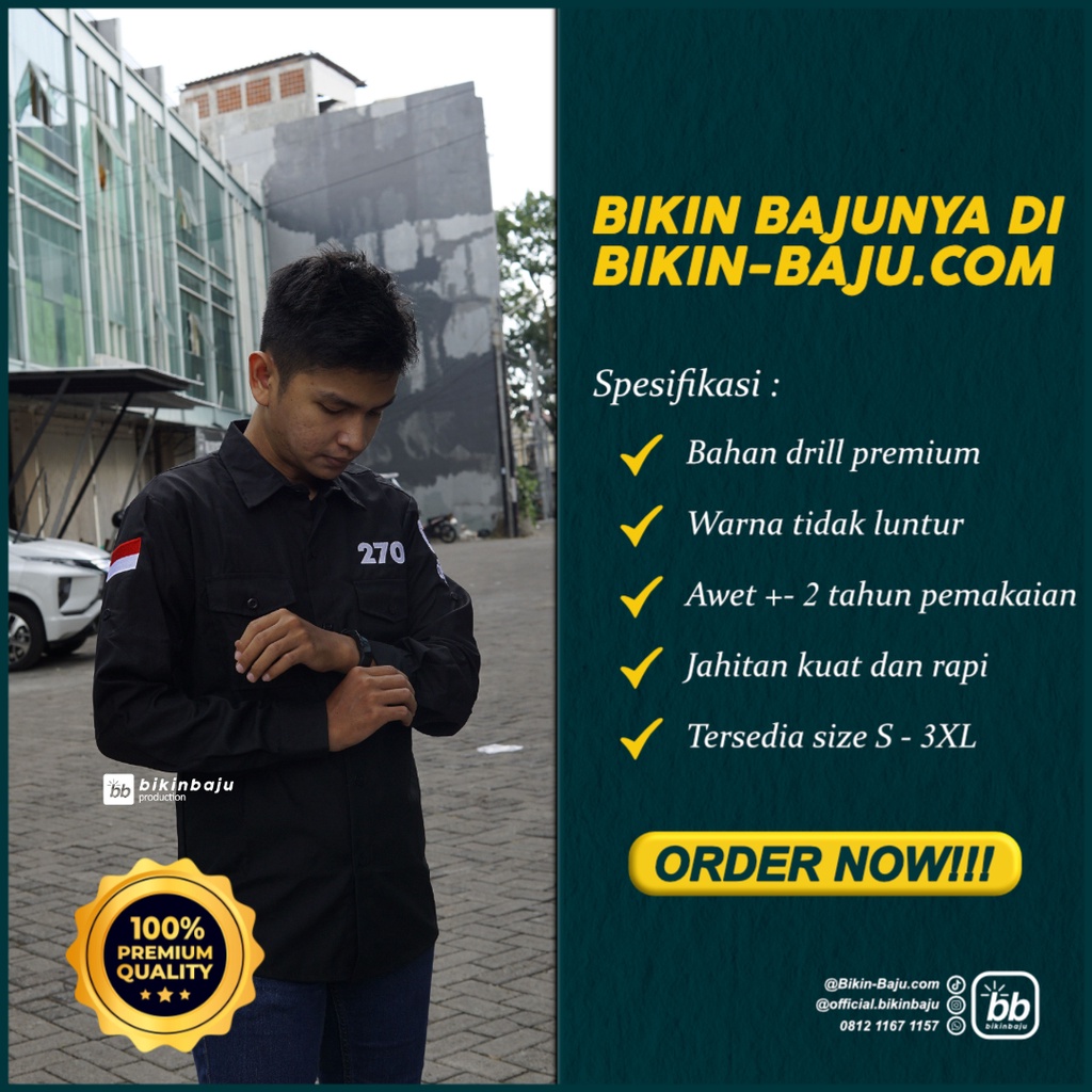 Seragam Kantor - Seragam Kerja Lapangan - Seragam Kantor - Seragam Custom - Seragam PDH - Seragam PD
