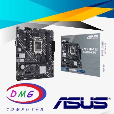 ASUS PRIME H610M-K D4 (LGA1700, H610M, DDR4, USB3.2, SATA3)