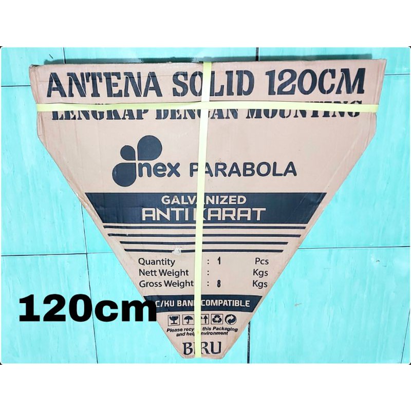 ANTENA PARABOLA 120CM NEX PARABOLA GALVANIS PLAT ANTI KARAT