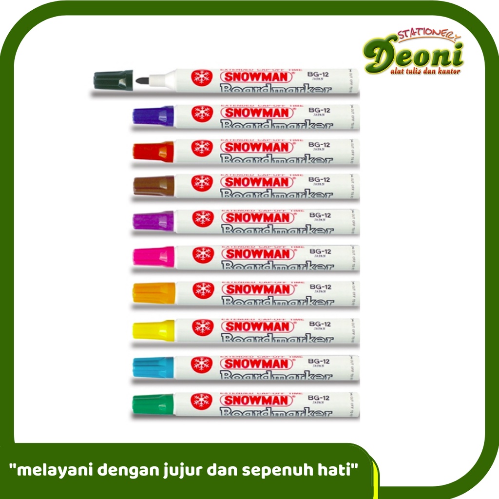 

SNOWMAN BG 12 White Board Marker Warna Satuan