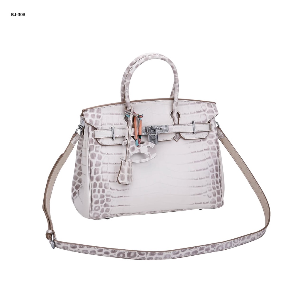 25 Niloticus Crocodile Skin Bag's Silver Hardware  TCBJ-25