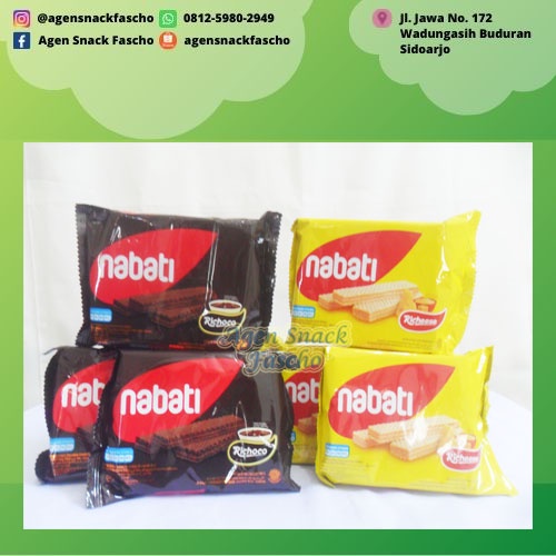 

Nabati Wafer Richeese/Richoco/White 50 gram