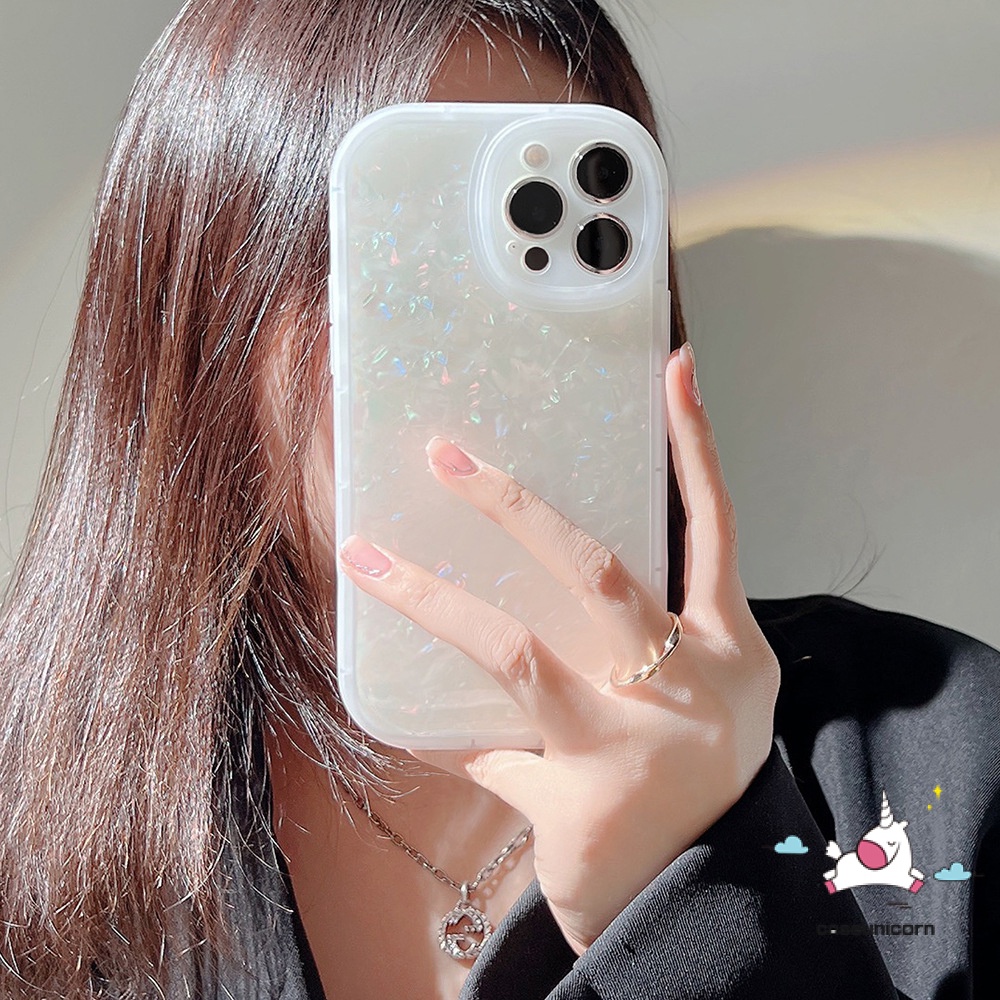 Shell Pattern Phone Case Cpmpatible for iPhone 11 13 12 Pro Max 6 6s 7 8 Plus XR XS MAX SE 2020 Simple Fashion Marble Case Round Lens Camera Protetion Shockproof Back Cover