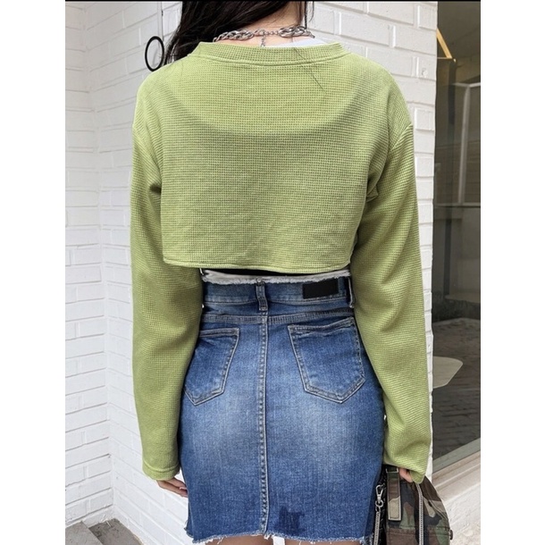 BLOUSE KOREA - BLOUSE CROP - COREOPSIS BLOUSE