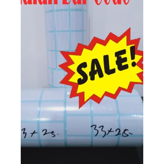 

۝ LABEL BARE 33 X 25 (3 LINE) KERTAS STICKER LABEL SEMICOATED 33x25 ➵