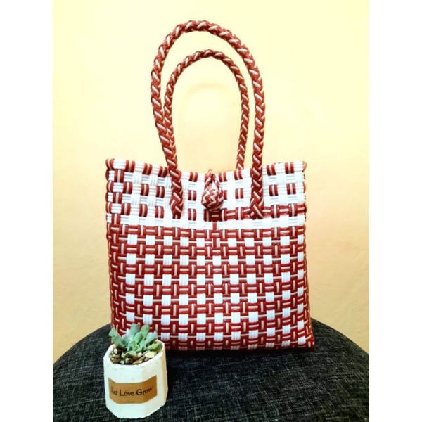 tas anyaman jali merah putih/tas kemerdekaan/tas anyaman jogja