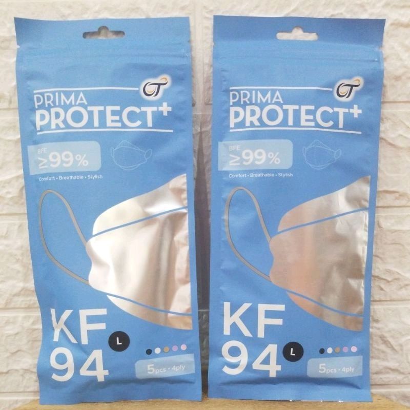 Masker Prima Protect+ KF94 4Ply Evo isi 5 Pcs