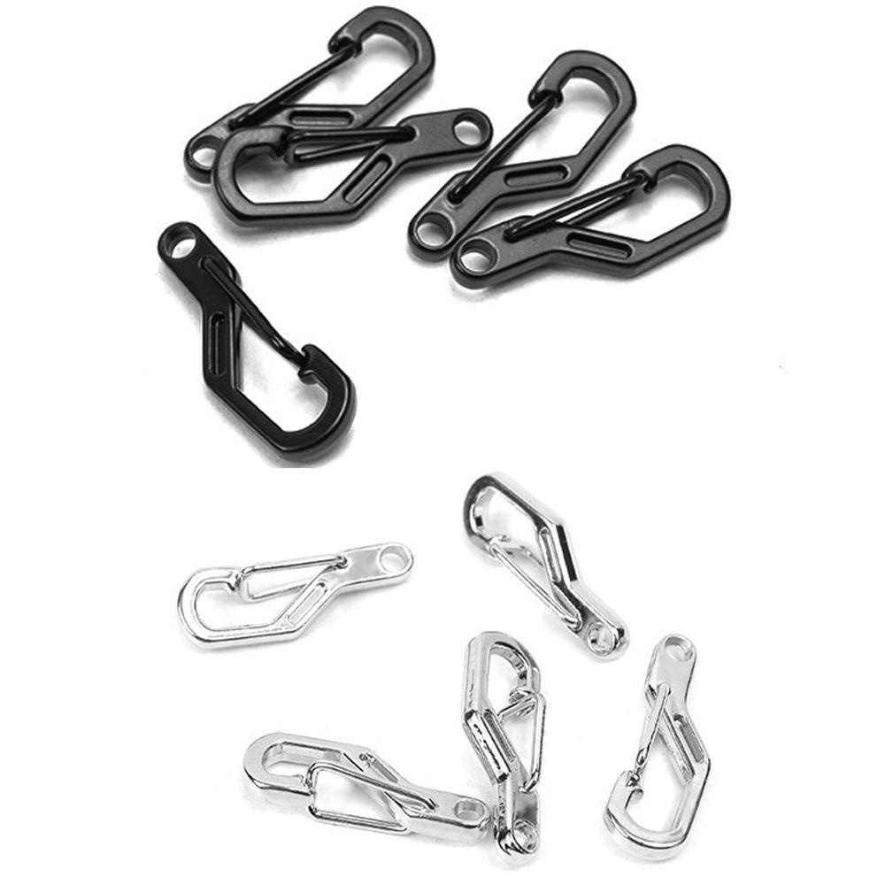 Nanas 4 /8pcs D Carabiner Gantung Gesper Kait Luar Ruangan Safety Travel Tools Camping Keyring