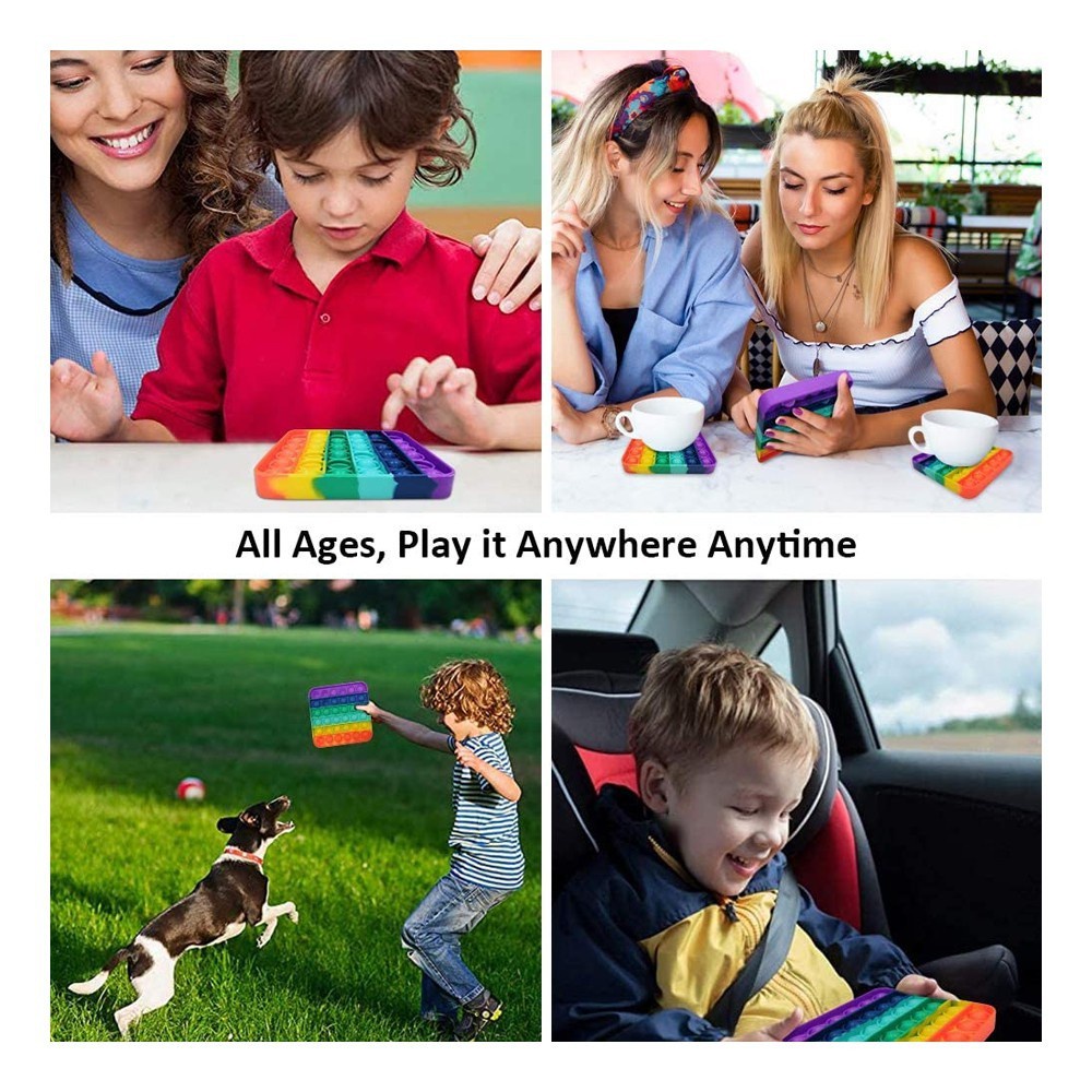 MAINAN POP IT FIDGET TOY/ Mainan Gelembung Push ANTI Stress SILICONE / Mainan untuk Anti Stress-1