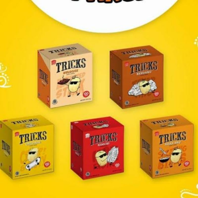 Jual Trick Snack Baked Crisps Kentang Rasa Original Kimchi Bbq Rendang Isi Pcs Shopee Indonesia