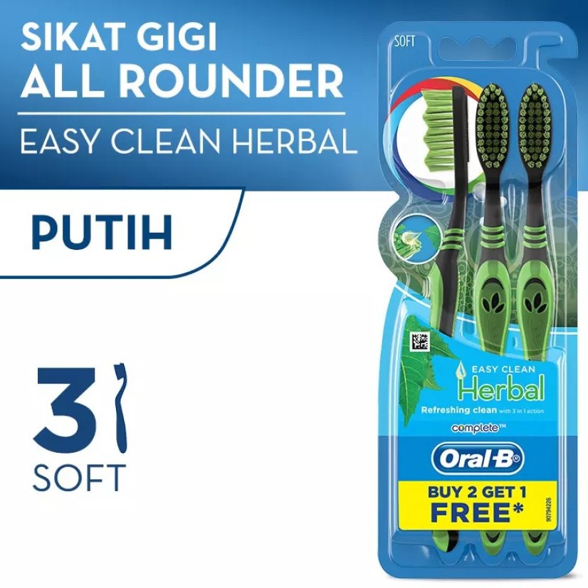 [Lailaiorire] Oral B Oral-B Sikat Gigi Ultra Thin Ultrathin Compact Soft / All Rounder 123 Clean 3'S / Complate Easy Clean Charcoal