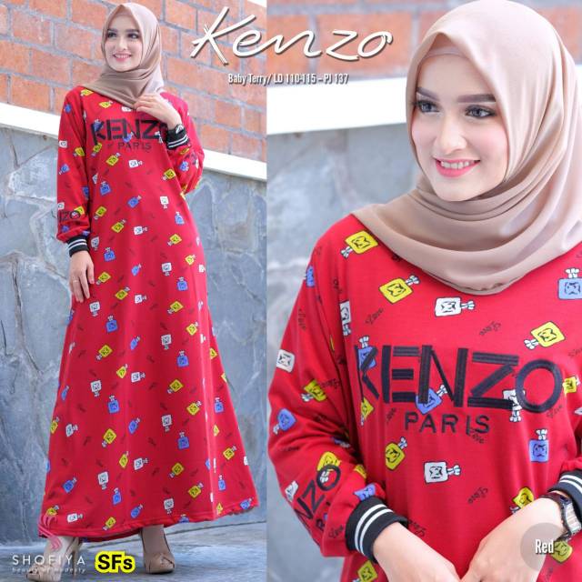 Gamis Dress Wanita Kenzo Original Shofiya