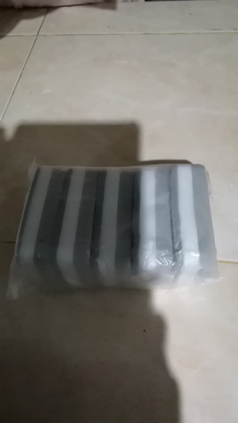 5pcs Sponge Scrub Dua Sisi Untuk Membersihkan Rumah Tangga Dan Dapur