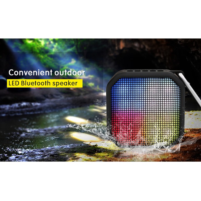 Speaker Bluetooth LED Warna Outdoor Speaker Bluetooth Waterproof