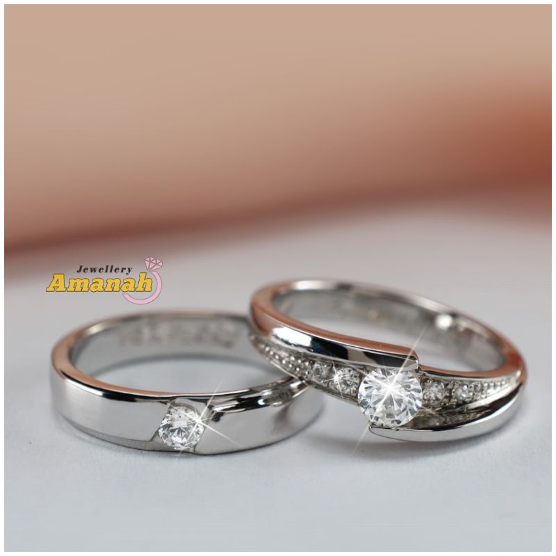 Cincin Kawin Cincin Emas Putih Cincin Nikah Cincin Couple Cincin Lamaran Cincin Tunangan