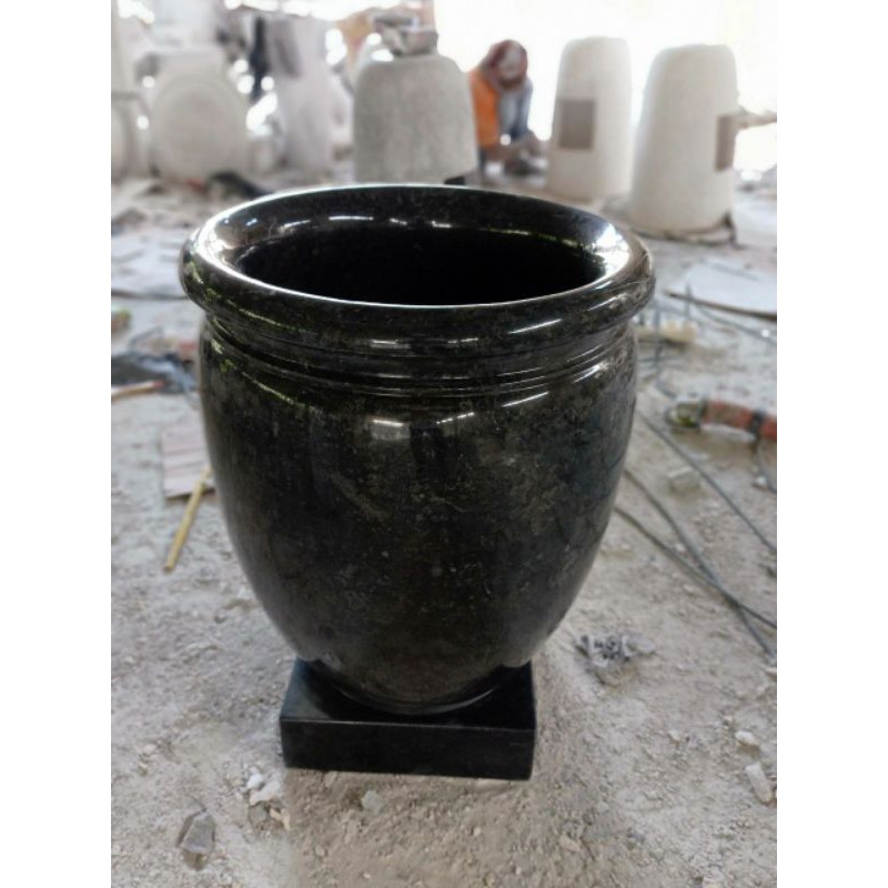 Bak Mandi Gentong Marmer Hitam