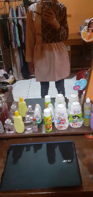 Tey-17 Batik Wanita Asj Sa Hrb026 Kenongo Kemeja Tosca Pendek