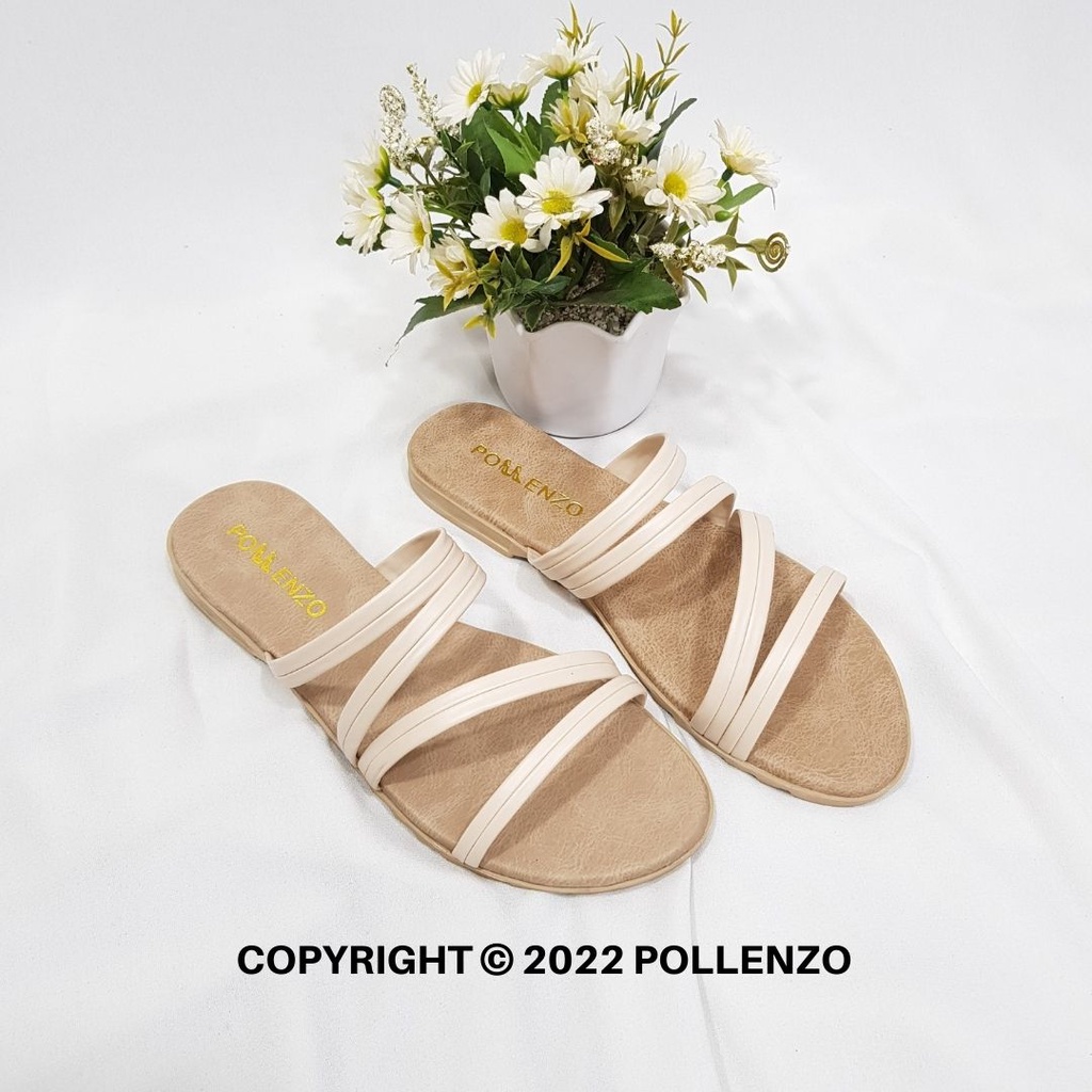 Pollenzo - Sandal Flat Teplek Wanita Lia-089-5