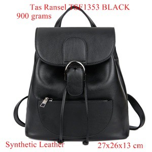 Tas Ransel Wanita TSF1353 BLACK  Tas Punggung Cewek Tas Backpack Fashion Pesta Hitam Mini