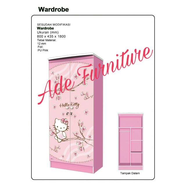 Lemari anak Hello Kitty