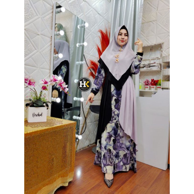 Gamis ceruty Azkiya syar'i by HK