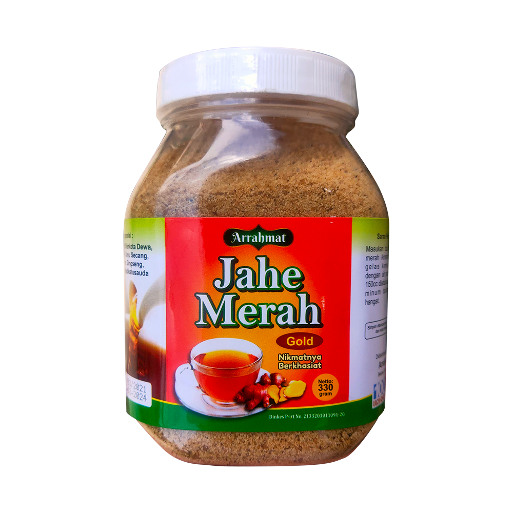 

Jahe Merah Gold Arrahmat isi 330gr