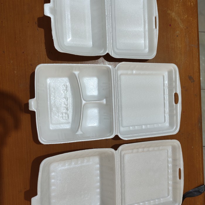 

(DISKON TERMURAH) STYROFOAM MIE PANGSIT/SEKAT/POLOS khusus gojek & grab per slop @100pcs - sekat