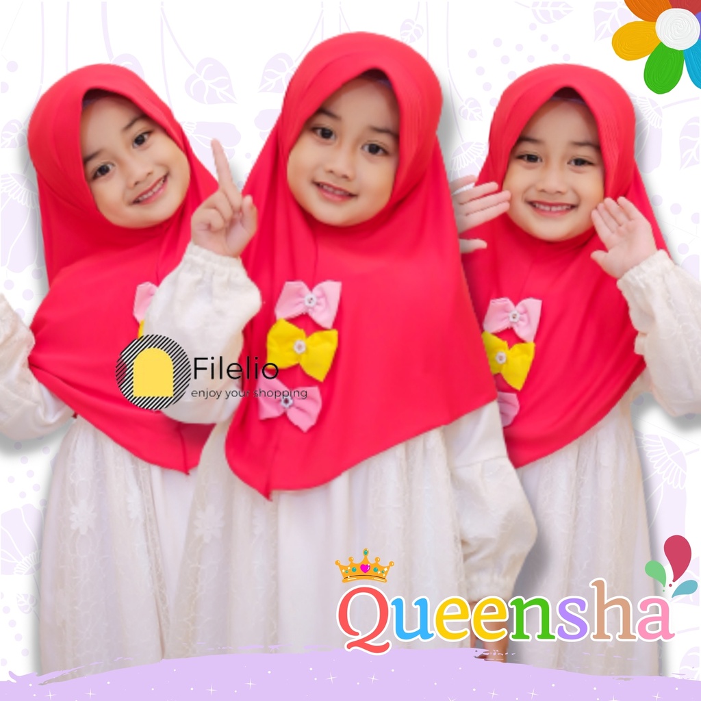 Kerudung Anak Queensha / Jilbab Anak Terbaru / Hijab Anak Murah / Fashion Anak / Kado Ultah