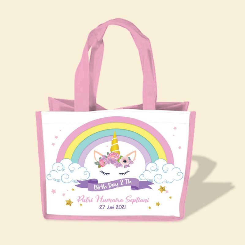 

Tas ultah custom karakter unicorn/goodie bag custom karakter