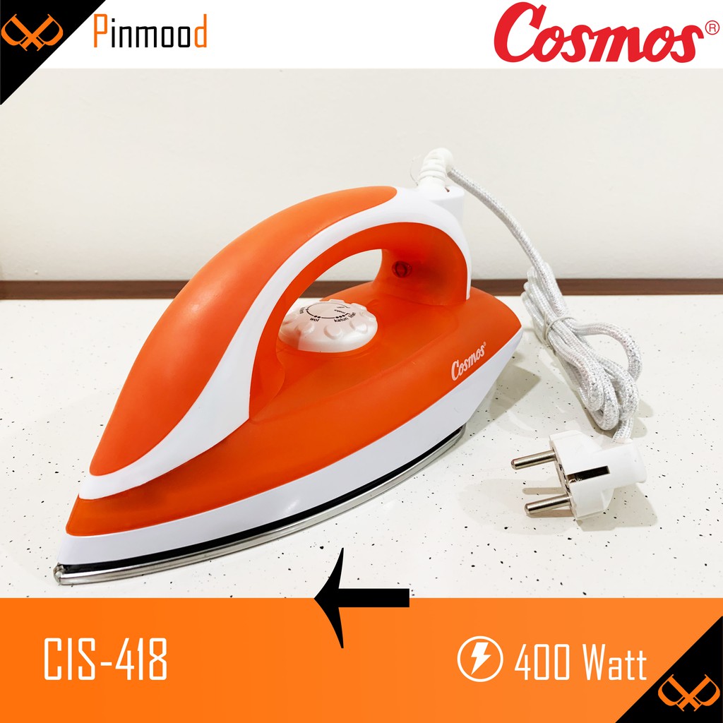 COSMOS SETRIKA LISTRIK CIS-418 DRY IRON GOSOKAN BAJU ANTI LENGKET GARANSI RESMI MURAH