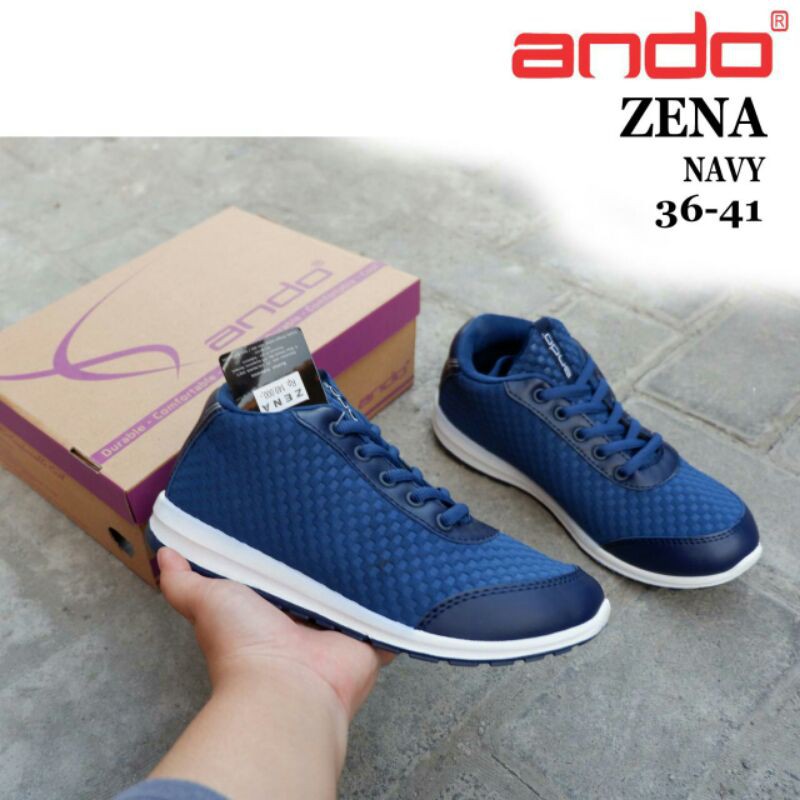 Sepatu ANDO - Sepatu Sneaker Wanita Zena Original Ando