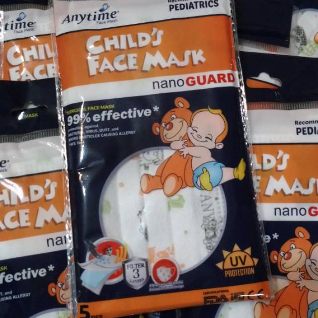 (BEST PRICE) ANYTIME CHILD's FACE MASK / Masker Anak
