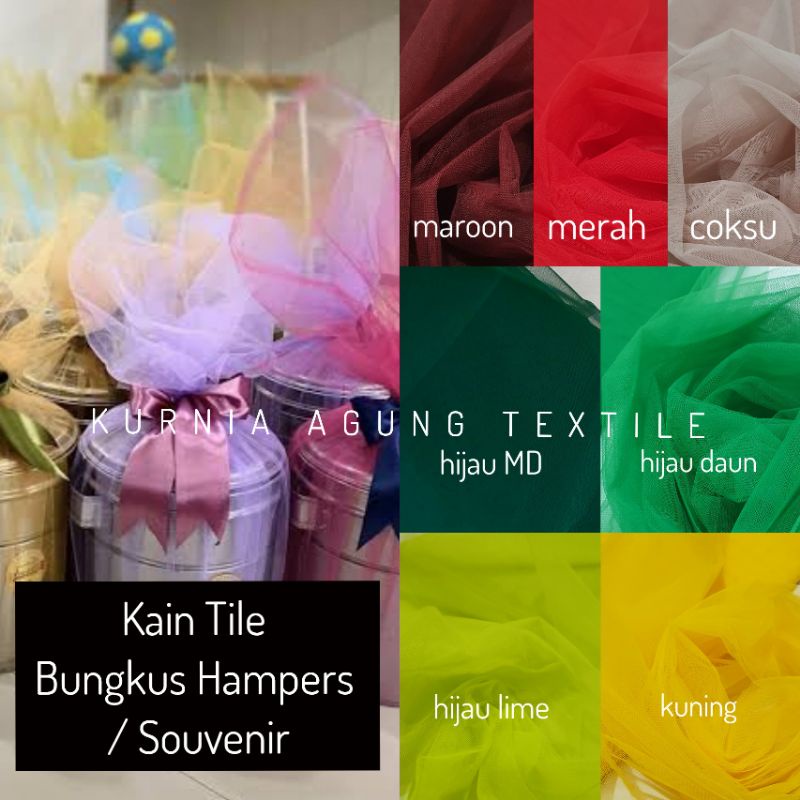 Kain Tile Tulle Tila Per 0.5 Meter Souvenir Dekorasi Wedding Veil Aksesoris Tidak Melar Murah
