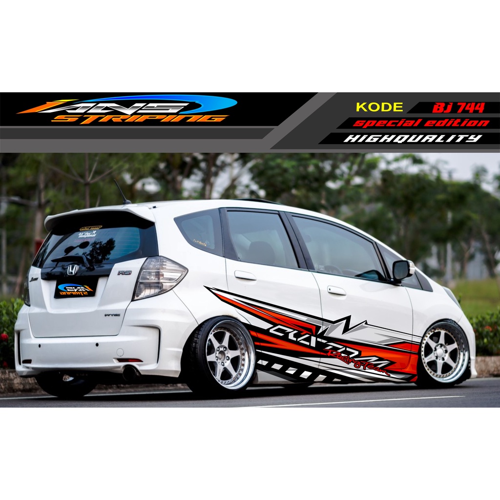 STICKER MOBIL HONDA BRIO AGYA JAZZ AVANZA YARIS / DECAL STICKER MOBIL JAZZ / STIKER MOBIL