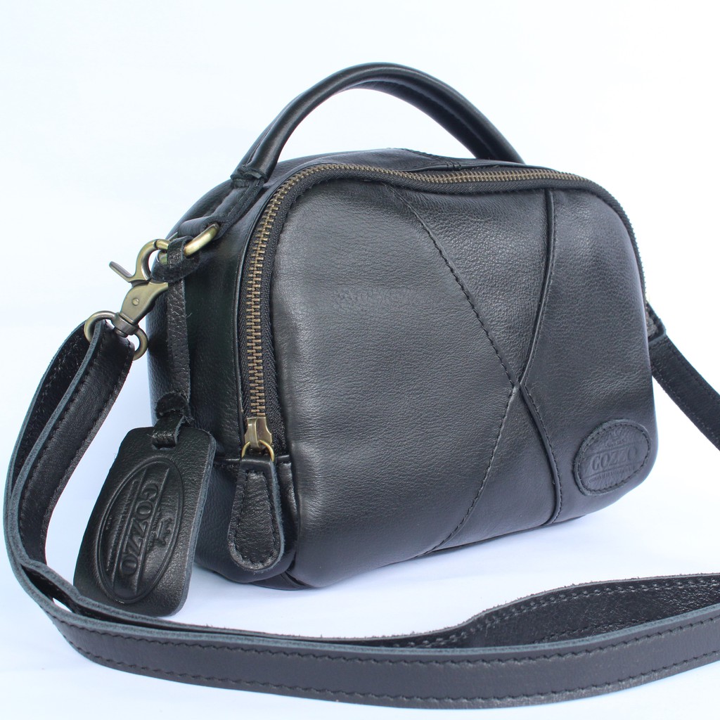 TAS SELEMPANG KULIT ASLI WANITA JOENA / FREE GRAVIR NAMA