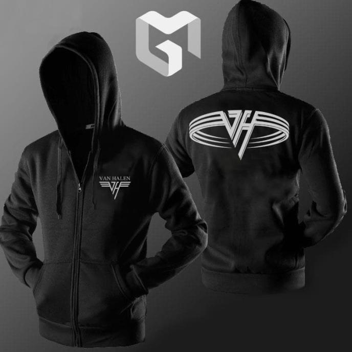 Jaket Hoodie Sweater Gitaris Eddie Van Halen Sweatshirt Zipper