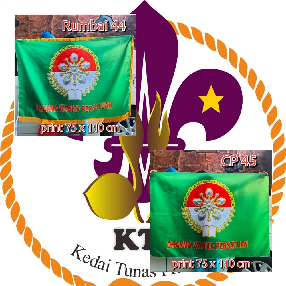 Jual Bendera Pataka Ruangan Ruang DWP Dharma Wanita Persatuan Rumbai ...