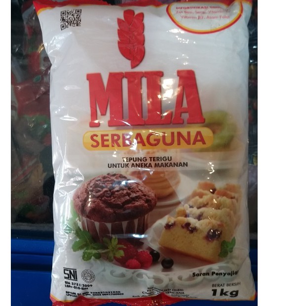 

Tepung MILA Serbaguna Tepung Terigu MILA 1kg 1000gr