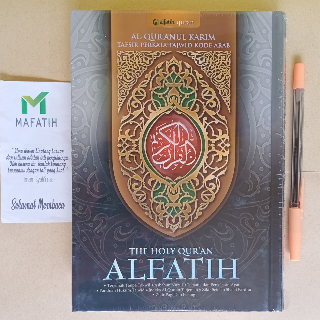 Al-Qur'an Al-Fatih TANGGUNG A5 - Tafsir Per Kata Tajwid Kode Arab / Quran Alquran Alfatih Terjemah T