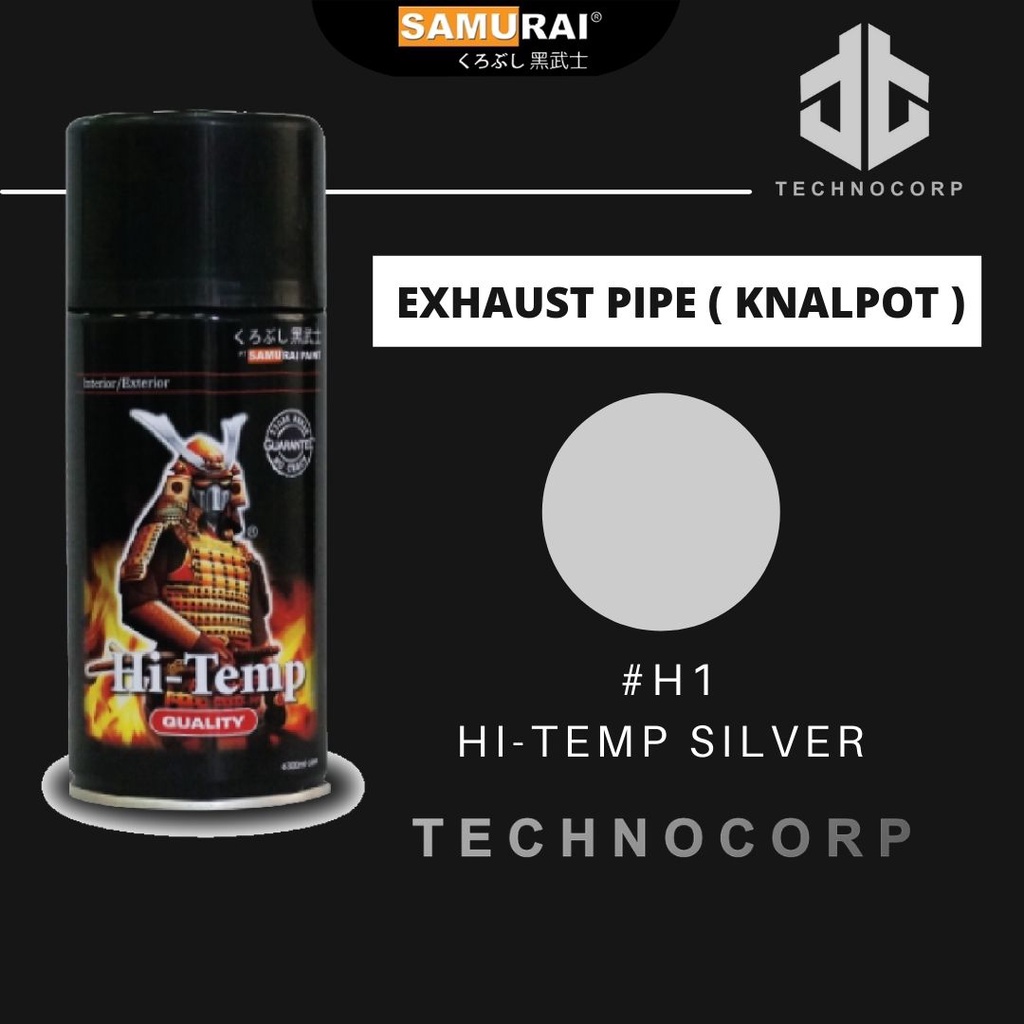 

Cat Semprot SAMURAI PAINT H1 Hi TEMP SILVER / SILVER KNALPOT 600C