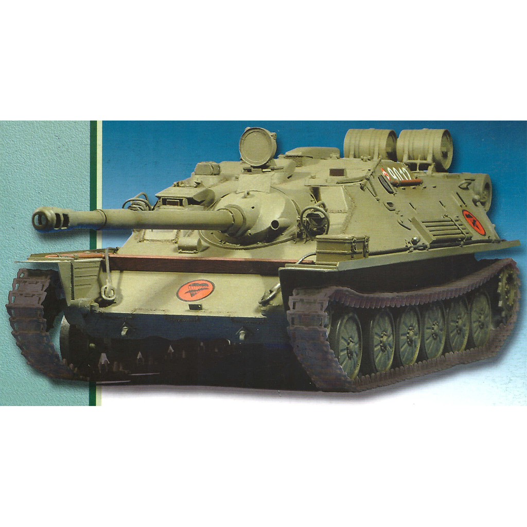 DIY Model Kertas Perang Dingin Meriam serbu mandiri Uni Soviet ASU-85