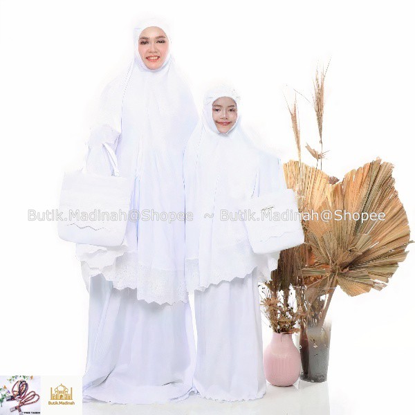 BUTIK.MADINAH MUKENA IBU ANAK TANGGUNG (8-13 TAHUN) PASTELEENA BY SITI KHADIJAH DALANOVA